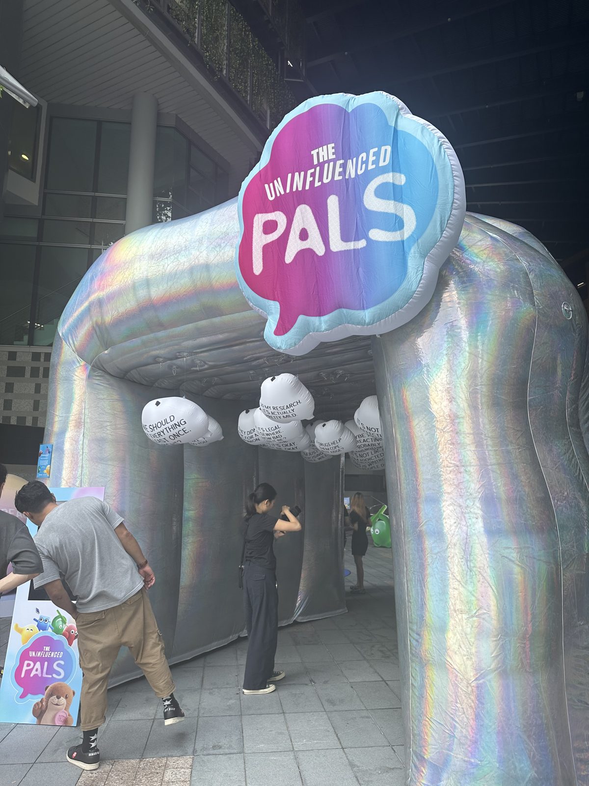 Inside the Pals inflatable